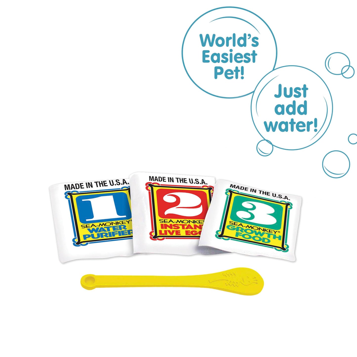 Sea-Monkeys Instant Life - Instant Pets for Ages 6+, Plastic, Original Size, Model 23231C, Toy