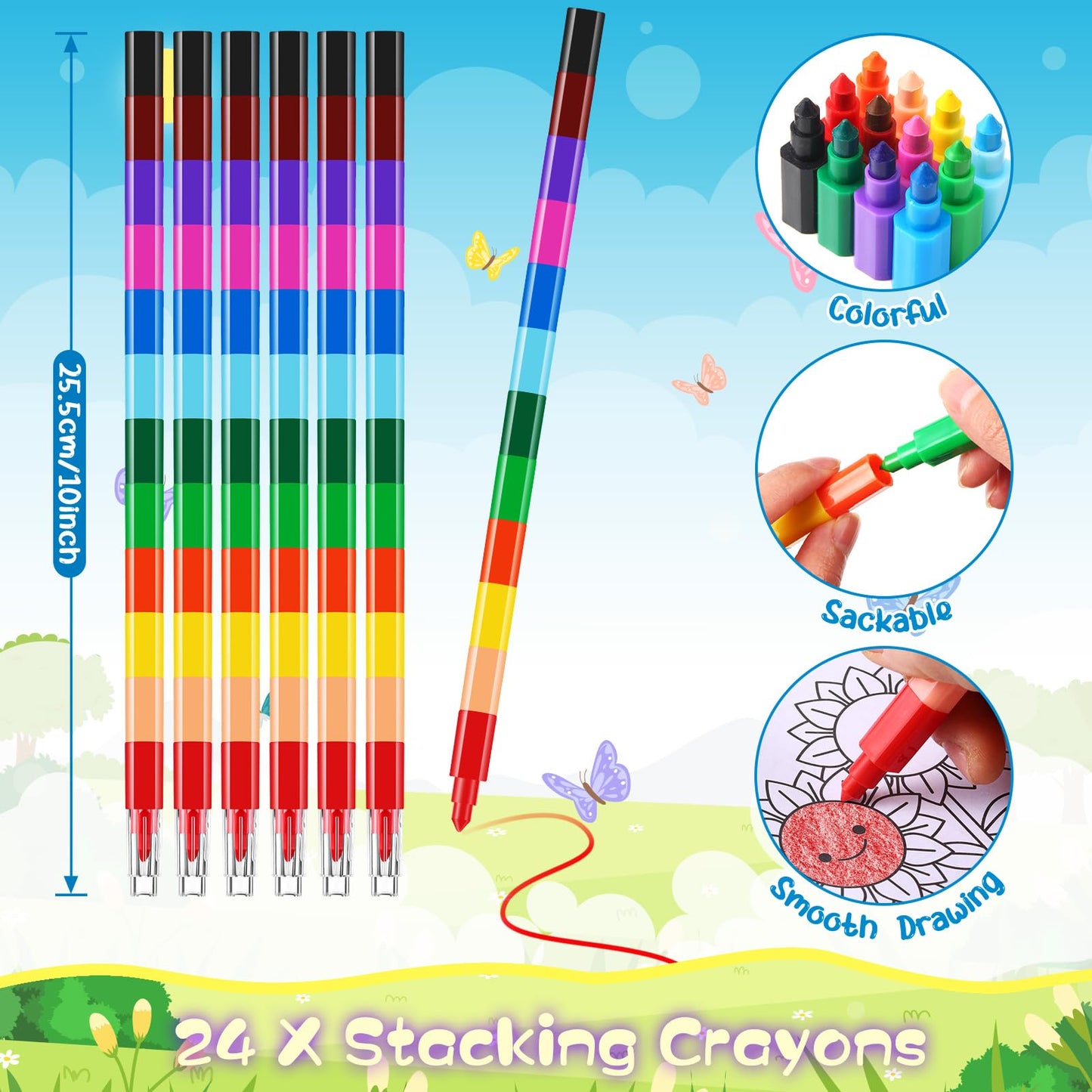 Ben Louis 24 Pcs Insects Mini Coloring Books With 24 Crayons Spring Butterfly Bee Beetle Party Favors Activity Books Bulk For Ki