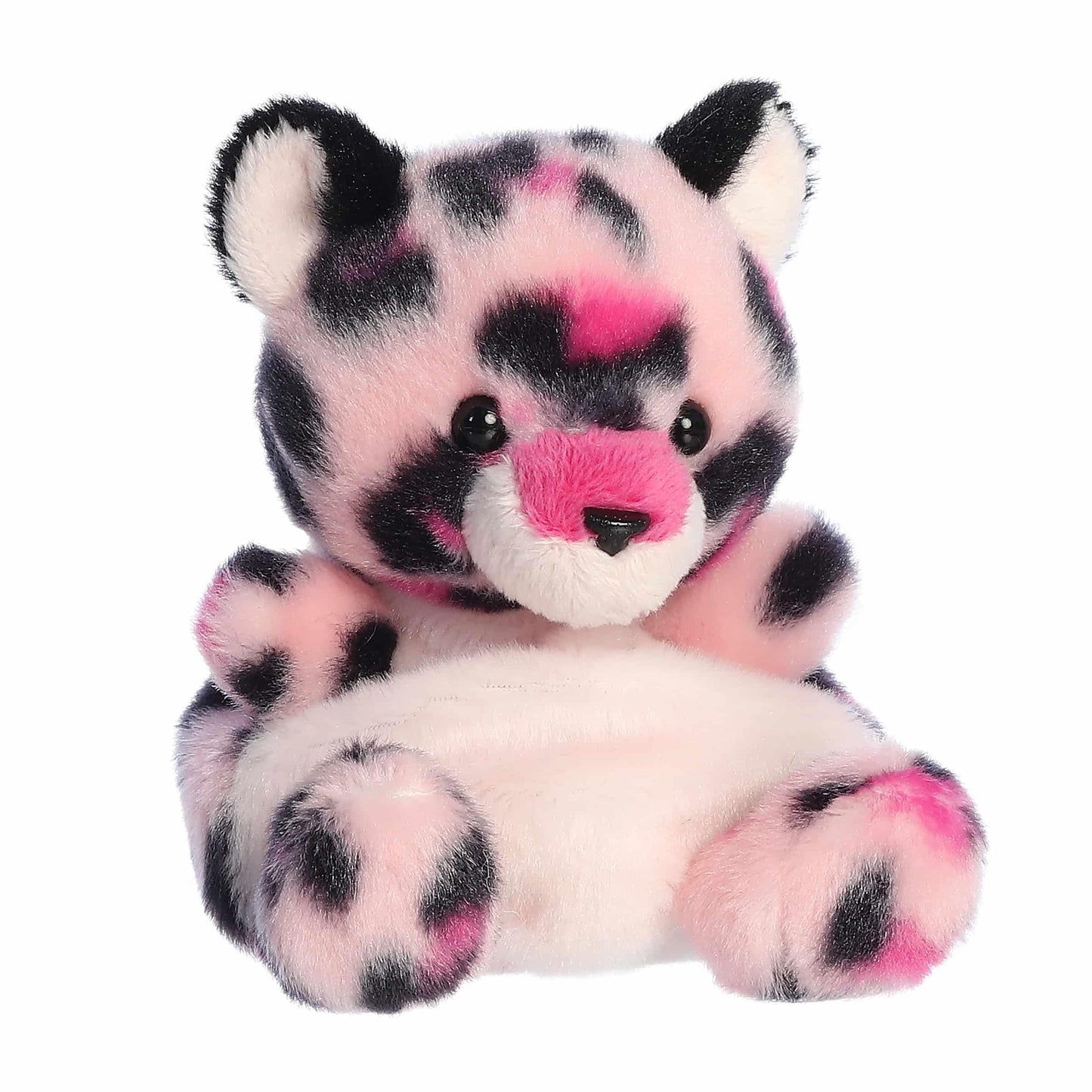 Aurora Adorable Palm Pals Regina Pink Leopard Stuffed Animal - Fun Collectible Plush for Kids and mature-themed Collectors - Perfect for Decorating Rooms and Birthday Gifts - 5 Inches