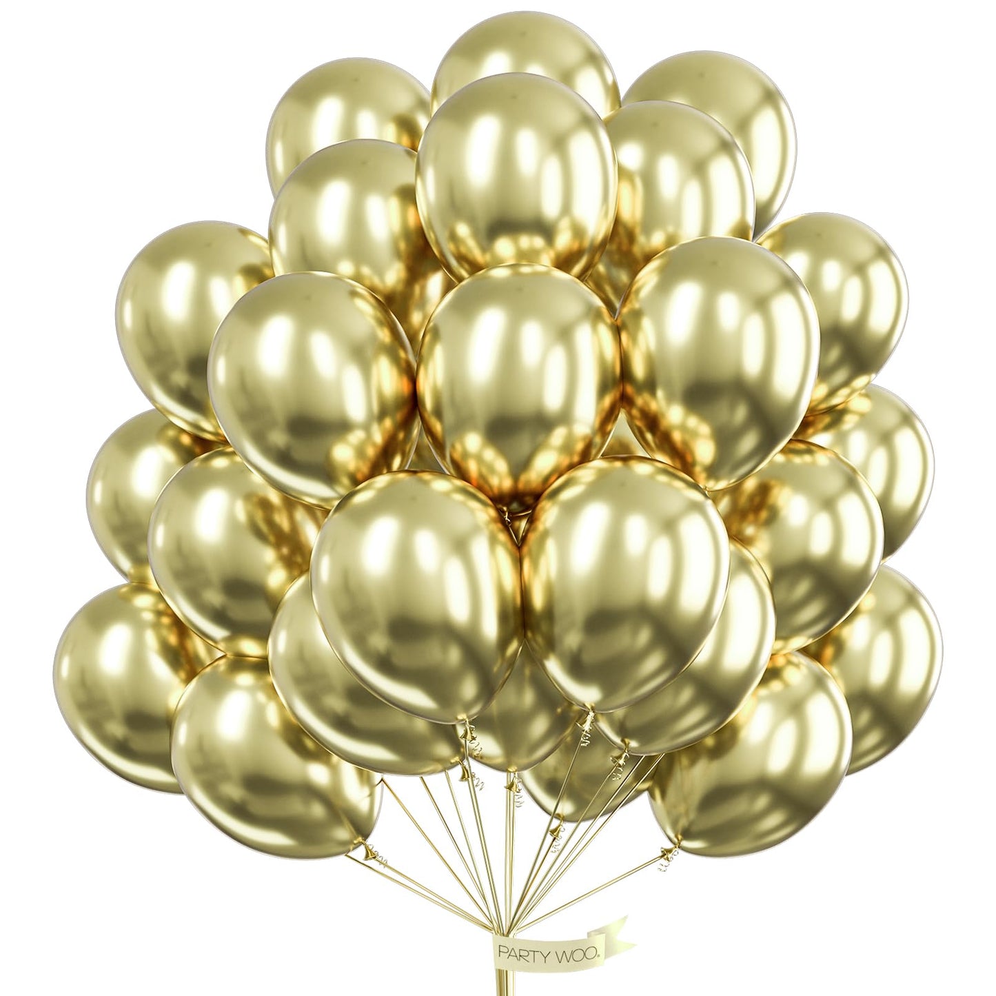 Partywoo Metallic Desert Gold Balloons, 50 Pcs 12 Inch Metallic Gold Balloons, Gold Balloons For Balloon Garland Balloon Arch As Party Decorations, Birthday Decorations, Wedding Decorations, Gold-G128