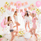Happy Birthday Banner, Pink Birthday Decoration, 16 Pcs 12 Inch Happy Birthday Balloons With 2 Ribbons For Girl And Women Birthd