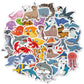 100Pcs Sea Animals Stickers For Kids Waterproof Vinyl Cute Ocean Stickers For Water Bottle Scrapbook Laptop Skateboard Computer Stickers For Teens Kids Girls