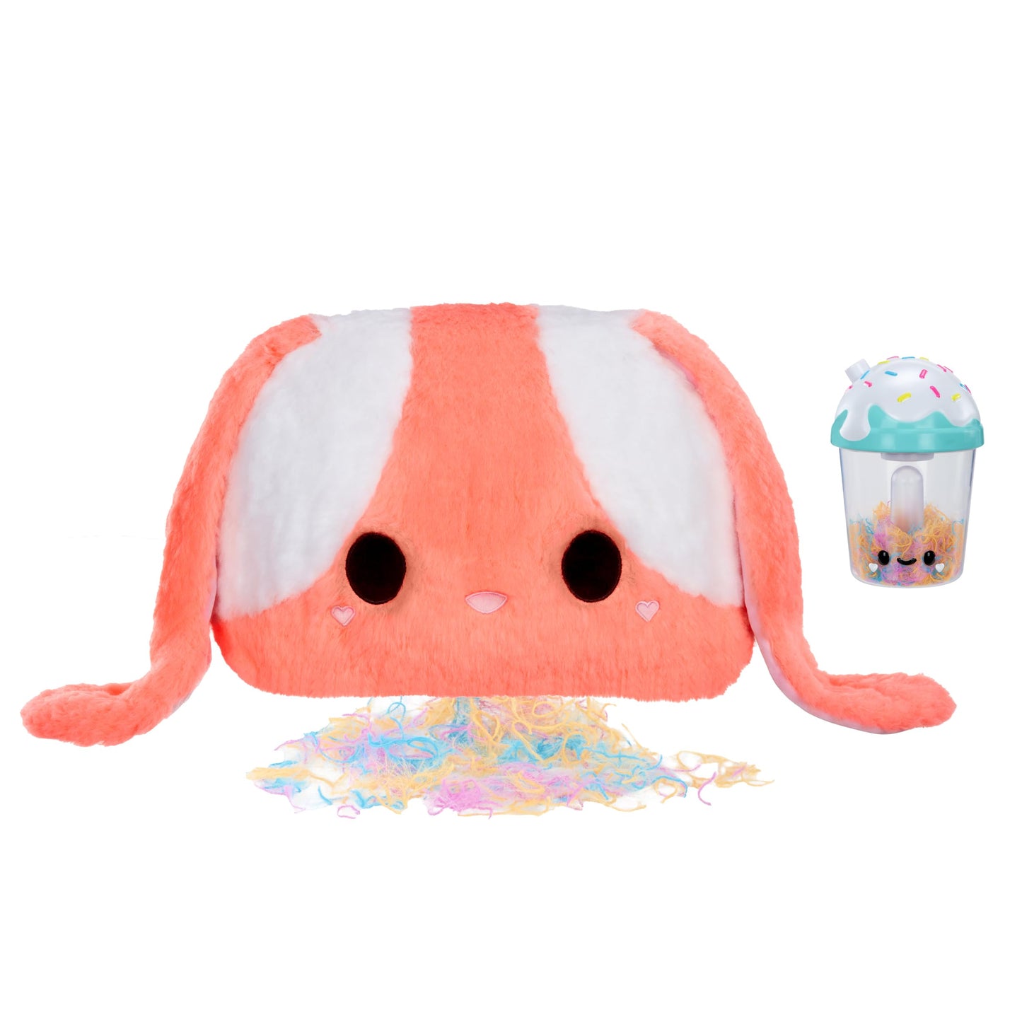 Fluffie Stuffiez Feature Plush Pillow Fight Plush Bunny, Ultra Soft Fluff with Huggable ASMR Interactive Play and Easy Cleanup w