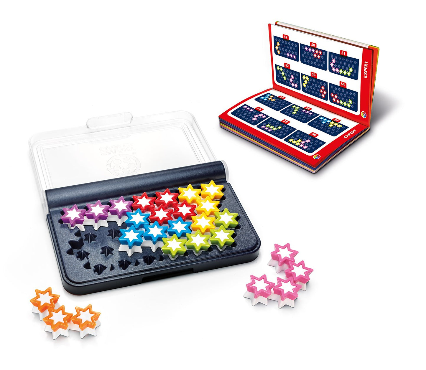 SmartGames IQ Bundles Link Series: IQ Link & IQ Stars 240 Challenges for Ages 6-mature-themed