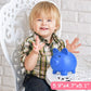 Pjdrllc Piggy Bank, Unbreakable Plastic Money Bank, Coin Bank For Girls And Boys, Medium Size Piggy Banks, Practical Gifts For Birthday, Easter, Christmas (Dark Blue)