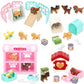 TQQFUN 32 PCS Dog Figures Play Set, Pet Care Center Pretend Play Set with Realistic Puppy Toys, Educational Gifts for Girls and 