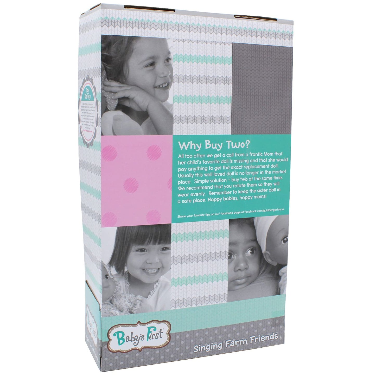 Baby'S First 12' Farm Animal Friends Cow Soft & Cuddly Singing Musical Doll, Sings Old Mcdonald Had A Farm