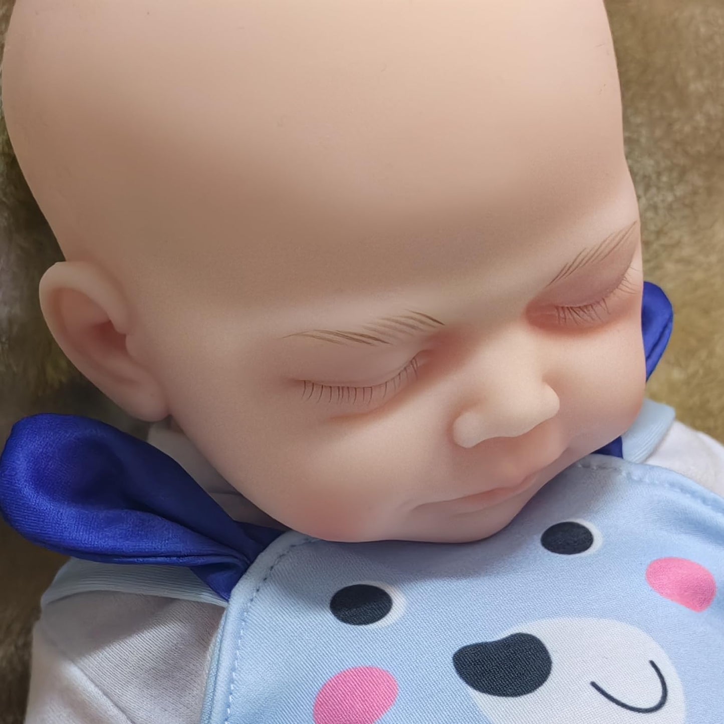 Aisite Platinum Silicone Reborn Baby Dolls Boy - 18 Inch Full Silicone Baby Boy Eyes Closed, Christmas&Birthday Gifts, Suitable For 3+