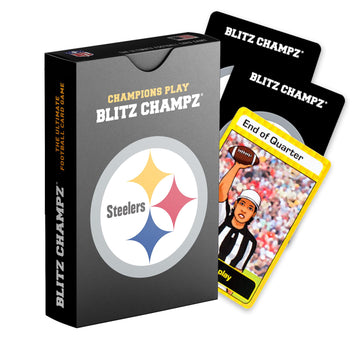 Blitz Champz Pittsburgh Steelers- Official NFL Playing Cards & Pittsburgh Steelers Gifts for Men & Women, Fun Travel Card Games 