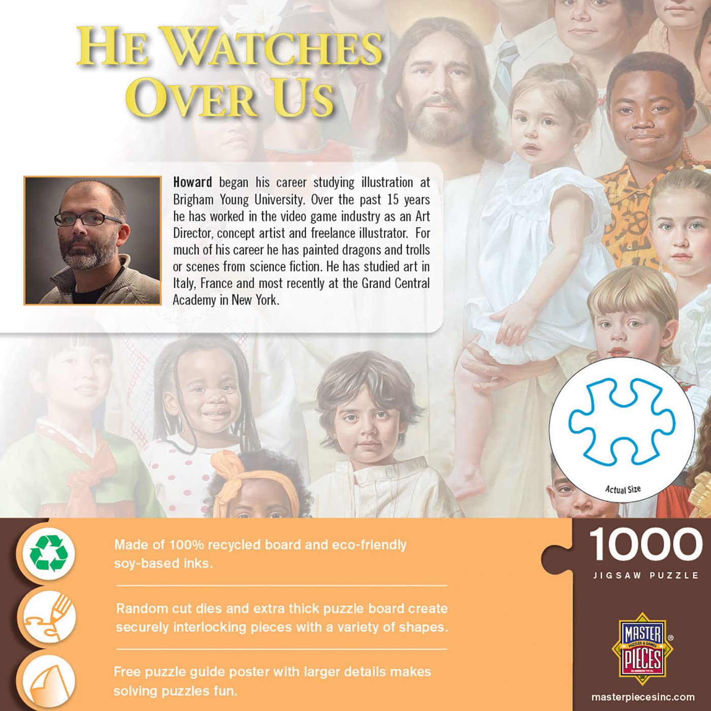 Masterpieces 1000 Piece Jigsaw Puzzle For Adults, Family, Or Kids - He Watches Over Us - 19.25''X26.75''