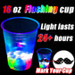 16oz Glowing Party Cups for Indoor Outdoor Party Event Fun,Light Up Flashing Cups for Night Event Favor Decorations Supplies