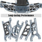 Rcarmubwow A Arms Upgrades Part For 1/10 Slash 2Wd,Slash 2Wd Vxl,Alloy Aluminum Front Rear Rc Suspension Arms,4Pcs,Titanium