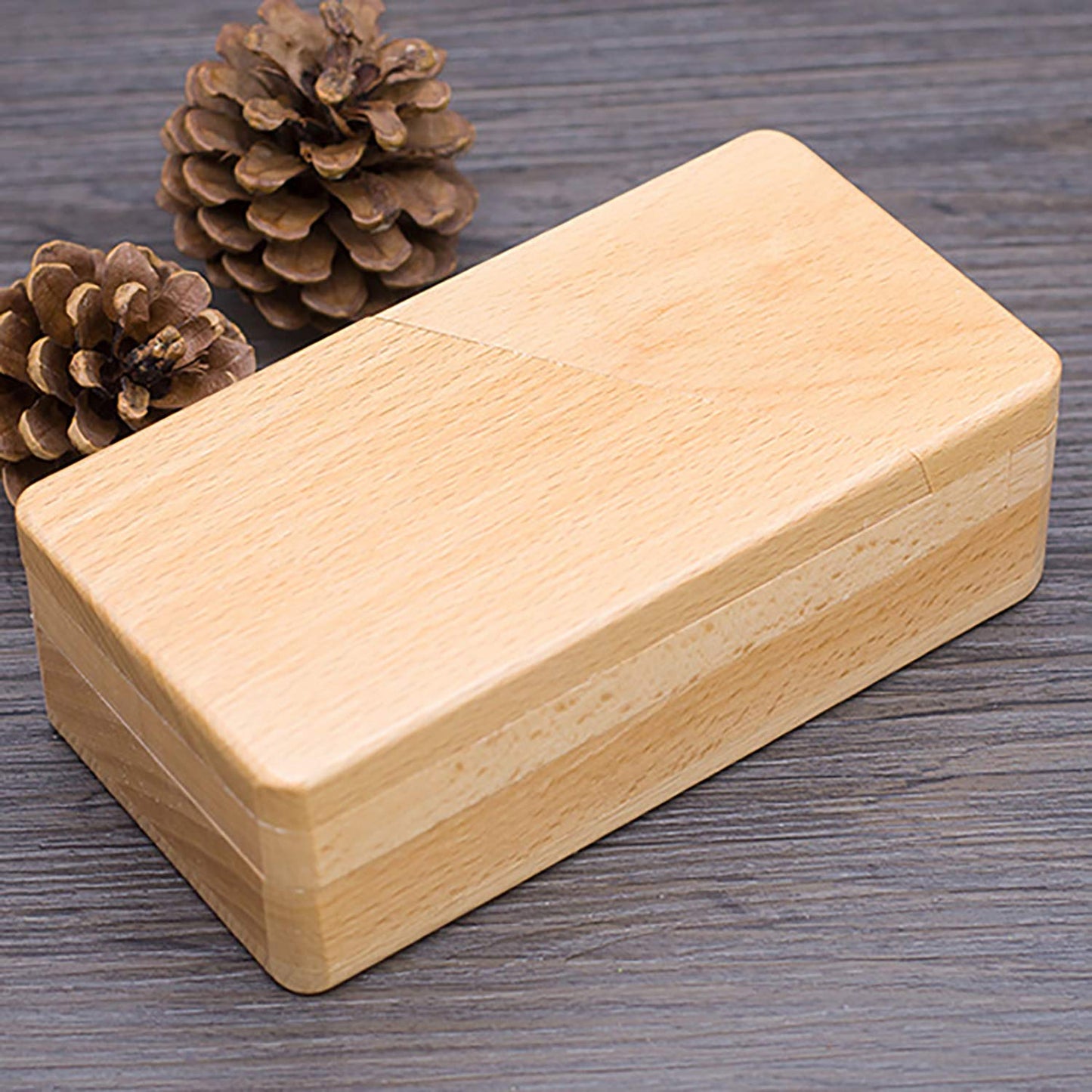 Ahyuan Wooden Gift Card Money Holder Puzzle Box - Handmade 3D Brain Teaser in Natural Color