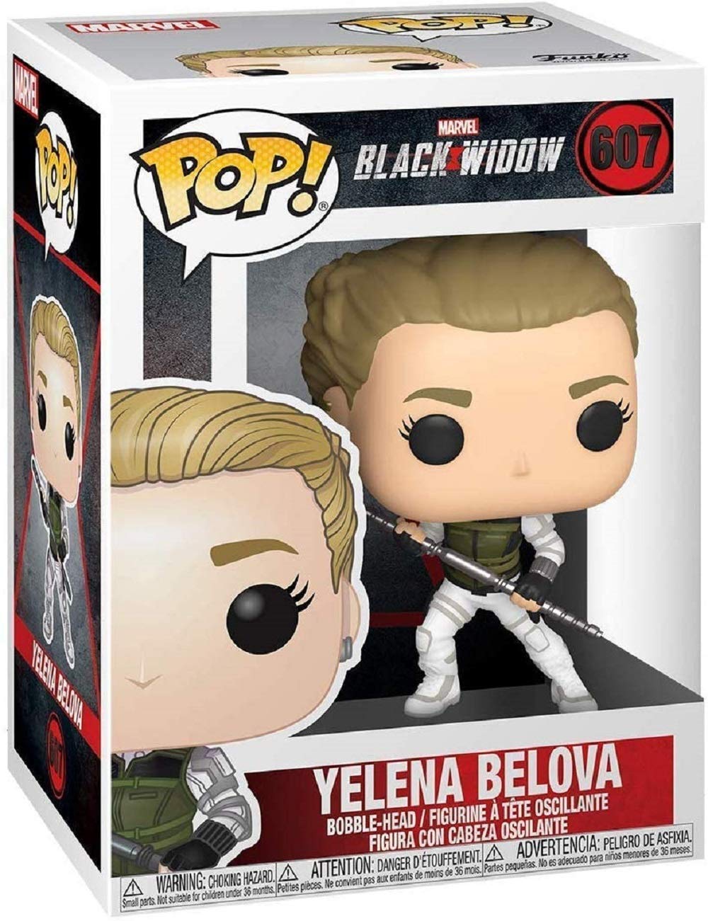 Yelena Belova #607 Pop Marvel: Black Widow Vinyl Figure (Bundled With Ecotek Plastic Protector To Protect Display Box)
