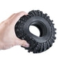 RCLIONS 4pcs 2.2inch RC Rubber Wheel Tyre 137mm/5.3inch with Foam Insert for 1/10 RC Crawler Car Axial Wraith
