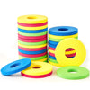Sumind 120 Pieces Foam Disc Shooter Flying Foam Disc Toy For Remote Control Robot Toy, Red, Blue, Yellow, Green