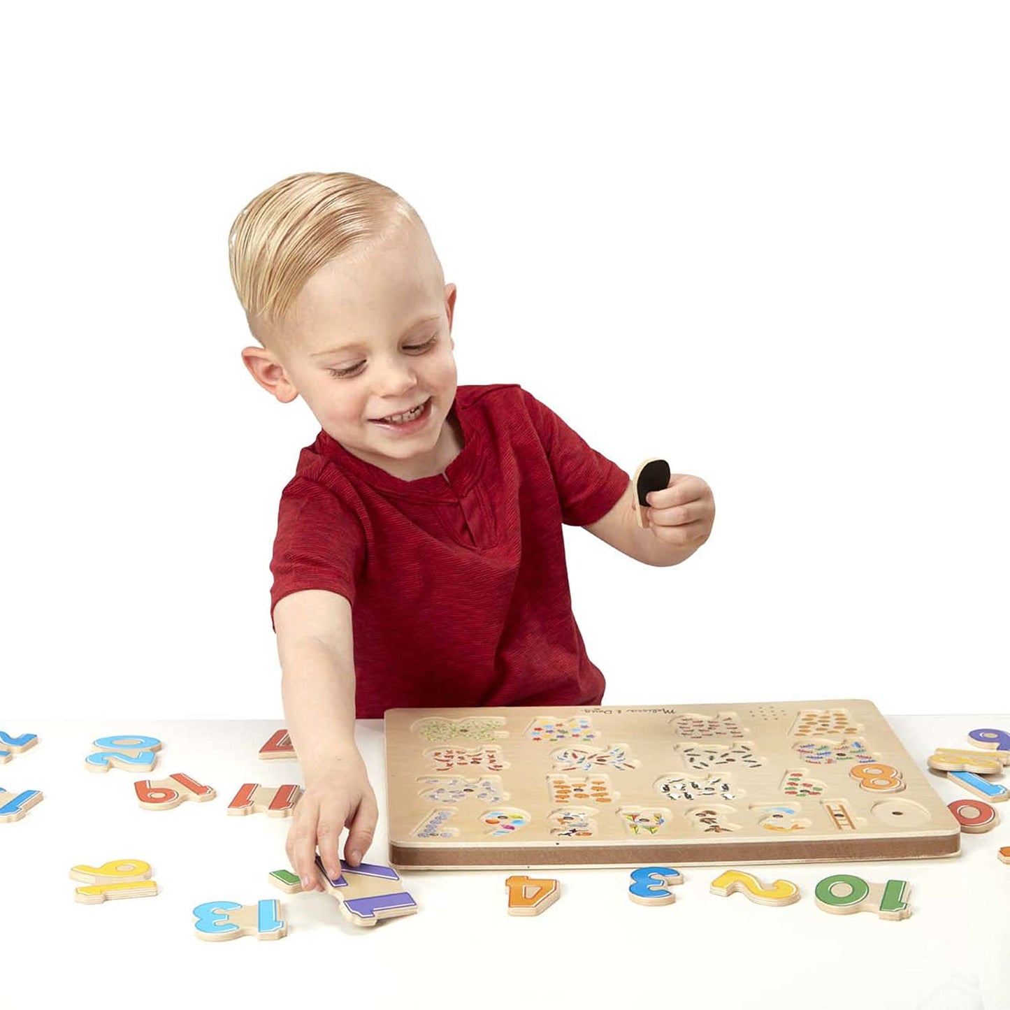 Melissa & Doug Numbers Sound Puzzle - Wooden Puzzle With Sound Effects (21 Pcs)