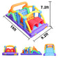Bestparty Inflatable Obstacle Course Bounce House Castle With Large Slides Bounce Area And Obstacles Inflatable Bouncer House Jumper With Blower