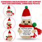 Dafuriet Mini Funny Positive Potato, 3 Inch Knitted Wool Doll With Positive Card For Cheer Up Gifts And Party Decorations, Cute Wool Positive Potato Crochet Doll For Birthday Gifts (Christmas Potato)