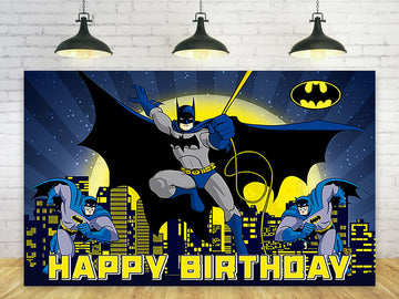 Hero Backdrop for Birthday Party Decorations Blue Background for Baby Shower Party Cake Table Decorations Supplies Superhero The