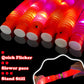 24 PCS Red Glow Sticks Party Favors for Kids, Christmas LED Light Up Necklaces Bracelets Accessories for Toddlers, Glow New Year