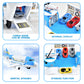Tuko Transport Cargo Airplane Car Toy Play Set For 3+ Years Old Boys And Girls(Blue)
