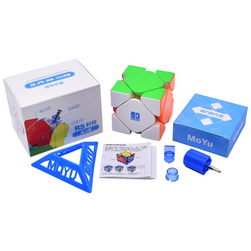 Hawkister Kid Moyu Rs Magnetic Skewb 2022 Stickerless Magic Speed Cube Puzzle Toy (Magnetic Version)