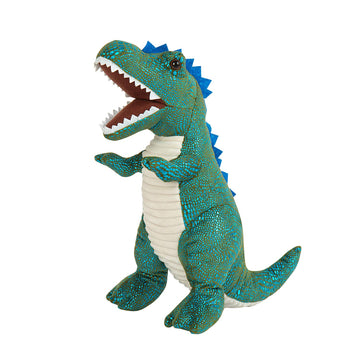 Stuffed Dinosaur Plush Toy Green, Plush T-Rex Dinosaur Stuffed Animal, Baby Dinosaur Bedtime Stuffed Animal Plush 14.5'', Gifts 