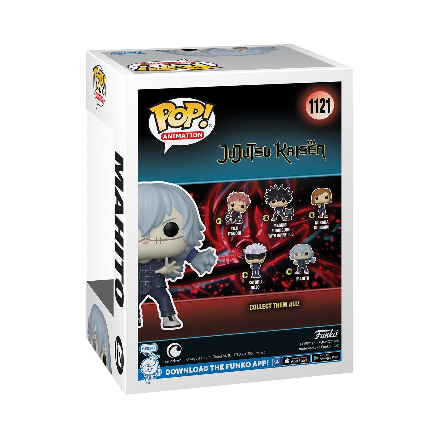 Funko Pop! Animation Jujutsu Kaisen Mahito Figure - BAM Exclusive, Standard Size, Multicolored, Vinyl, Model 62336