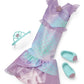 American Girl WellieWishers 14.5-inch Doll 2-in-1 Sparkly Mermaid Outfit with Headband and Ballet Flats, For Ages 4+