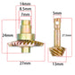 AMK 2 Sets SCX10 Bevel Gear, Steel Overdrive Gear Set, 24-8T 27-8T 30-8T 33-8T for Axial SCX10II SCX10III AR44 AR45 Capra Axle V