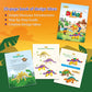 Drama Planet Dinosaur Air Dry Clay Kit - Create 5 Dinosaur Models with 12 Colors of Modeling Clay, Instruction Guide - Fun & Edu