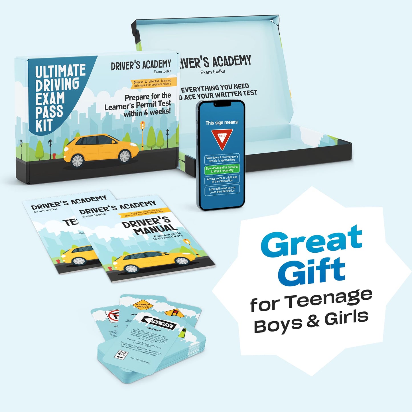 Driving Exam Pass Kit - Gift For Teen Boys And Girls 15-18 Year Old