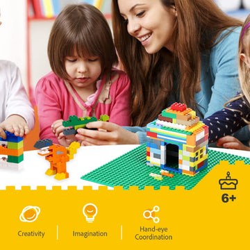 Unirolic Classic Building Bricks Set, 500 Pieces Basic Building Blocks, Stem Creative Compatible With All Major Brands, Ideal Educational Toy For Kids Teens
