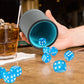 Gwhole Leather Dice Cup Dice Stacking Shaker Cup Bar Pub Club Liar Games Dice Rolling Set With 10 Dices For Yahtzee Farkle Party