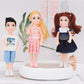 Lembani 10 Sets 5 Inch Mini Dolls With Clothes, 5 Pieces Boy Dolls And 5 Pieces Girl Dolls, Mini Princess Dolls Toy For Dollhouse Kids Gifts
