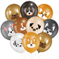 Censen 45 Pcs Dog Balloons 12 Inch Puppy Latex Balloons Birthday Decorations Animal Dog Theme Party Supplies for Pets Party Deco