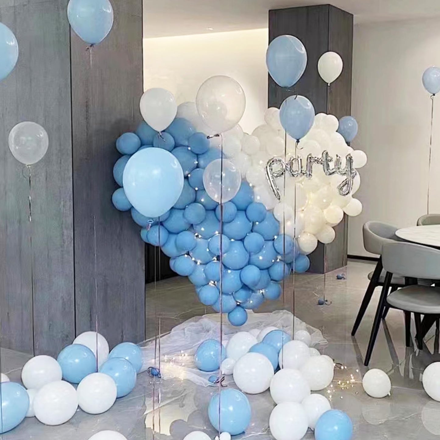 Kawkalsh 200Pcs 5 Inch White Balloons, Small Mini Latex Balloons For Party Birthday Baby Shower Anniversary Festival Arch Garlan