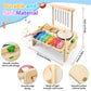 Kids Drum Set,Baby Musical Instrument For Toddler,Wooden Xylophone For Toddlers With Baby Drum Set And Wind Chime,Montessori Mus