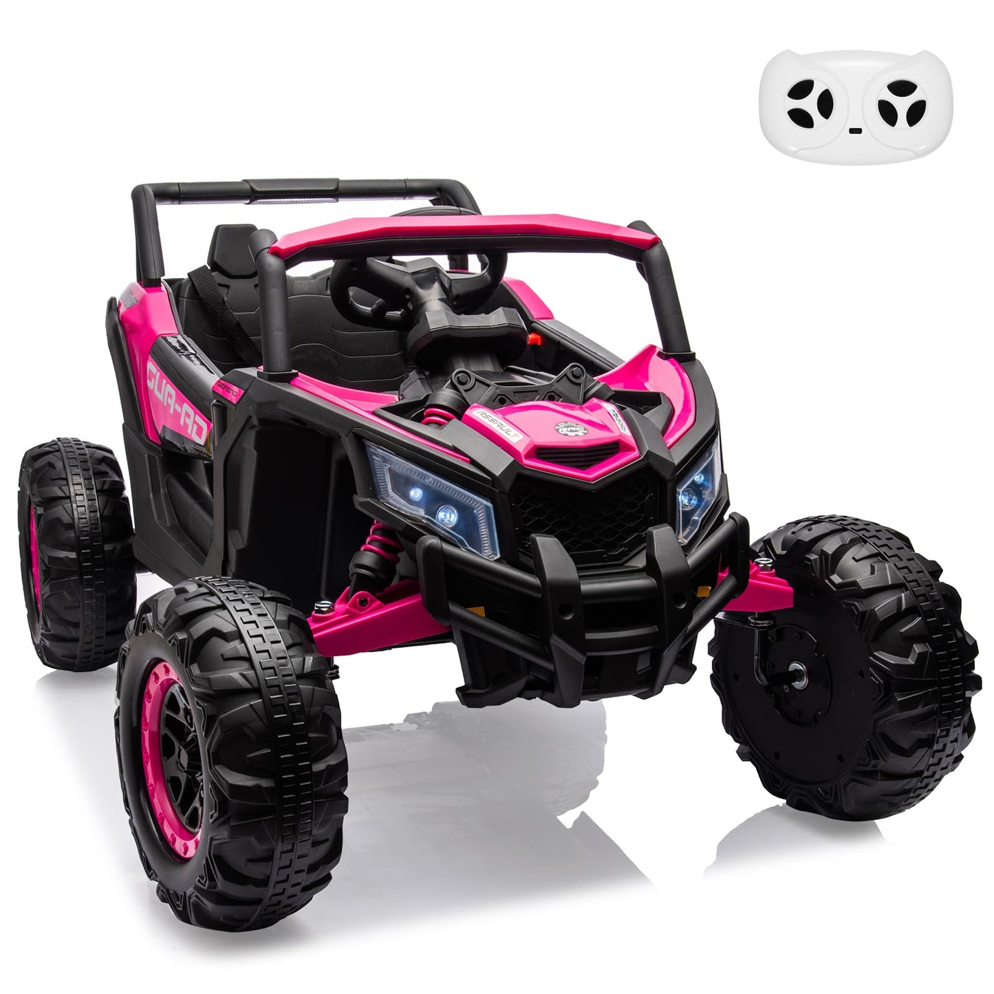 24V Kids Ride-On Utv Car - Battery-Powered Electric Vehicle With Remote Control, Spring Suspension, 200W Motor, Metal Frame, Usb
