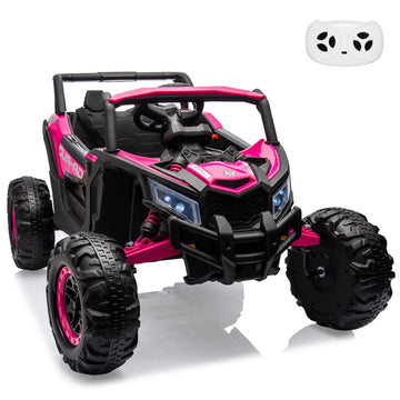 24V Kids Ride-On Utv Car - Battery-Powered Electric Vehicle With Remote Control, Spring Suspension, 200W Motor, Metal Frame, Usb