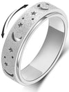 Mhwtty Anxiety Ring For Women Fidget Ring Spinner Rings For Anxiety Fidget Rings For Anxiety For Women Anxiety Toys Anxiety Relief Toys Gift For Women Men (Silver_A, 10)