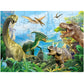 Dinosaur Jigsaw Puzzle For Kids Age 3-5 4-8 Year Old, 35 Piece Jumbo Toddler Floor Puzzle For Kid Boy Girl Learning Educational Toy Gift Box