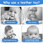 2Pcs Silicone Baby Teething Toys, Remote Control Shape Teething Toys And Phone Shape Teething Toys With 2Pcs Pacifier Clip, Bpa