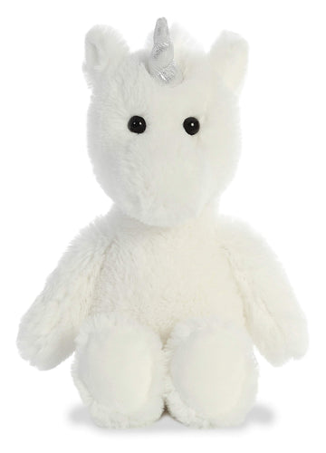 Aurora® Playful Cuddly Friends™ Unicorn Stuffed Animal - Comforting Cuddles - Imaginative Play - White 12 Inches