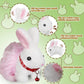 Walking Bunny Toys For Kids, Bunny Stuffed Animal Interactive Electronic Toys, Swinging Ears, Twitching Mouth And Nose, Easter C