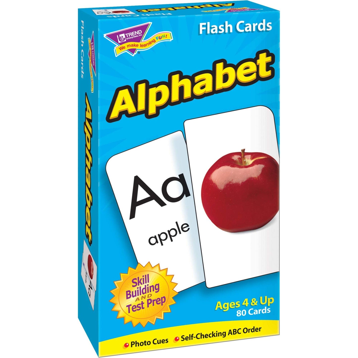 Trend Enterprises: Alphabet Skill Drill Flash Cards, Content-Rich Self-Checking Cards To Practice And Master, Great For Skill Bu