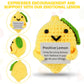 Dafuriet Mini Funny Positive Potato, 3 Inch Knitted Wool Doll With Positive Card For Cheer Up Gifts And Party Decorations, Cute Wool Positive Potato Crochet Doll For Birthday Gifts (Lemon)