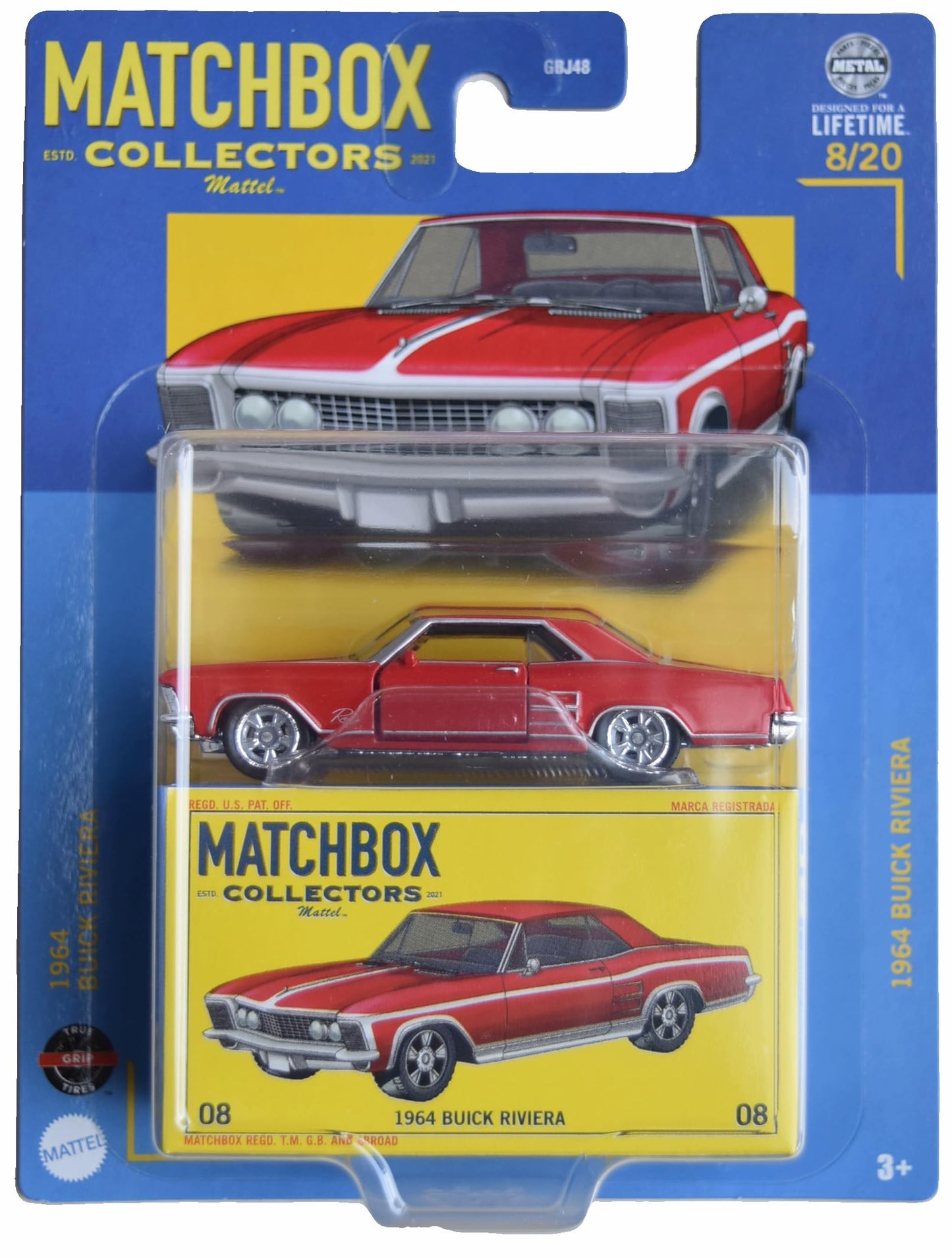 Matchbox 1964 Buick Riviera, Collectors 8/20 [red]
