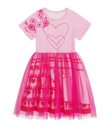 Wonderbabe Descendants Rise Of Red Costumes Girls Bridget Descendants Costume Pink Dress Princess Birthday Party Dress Halloween Cosplay Outfits Size 5-6T